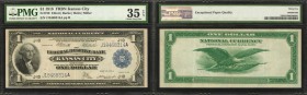 Fr. 739. 1918 $1 Federal Reserve Bank Note. Kansas City. PMG Choice Very Fine 35 EPQ.
This note is consecutive to the previous lot, and is also found...