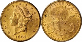 Lot of (4) 1881-S Liberty Head Double Eagles. MS-61 (PCGS).
PCGS# 8995. NGC ID: 26BD.
Estimate: $7200.00