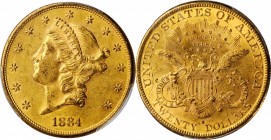 Lot of (2) 1884-S Liberty Head Double Eagles. AU-58 (PCGS).
PCGS# 9002. NGC ID: 26BL.
Estimate: $3600.00