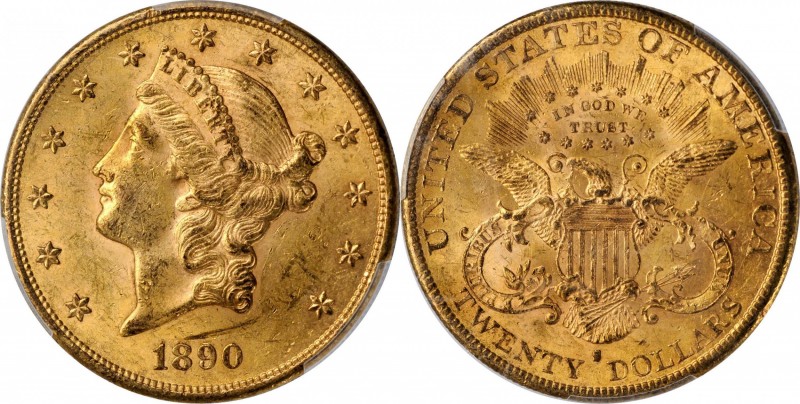 Lot of (4) 1890-Dated Liberty Head Double Eagles. MS-61 (PCGS).
Included are: (...