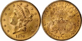 Lot of (4) 1890-Dated Liberty Head Double Eagles. MS-61 (PCGS).
Included are: (2) 1890; and (2) 1890-S.
Estimate: $7200.00