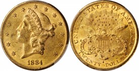 Lot of (2) Liberty Head Double Eagles. AU-58 (PCGS).
Included are: 1883-S; and 1884-S.
Estimate: $3600.00