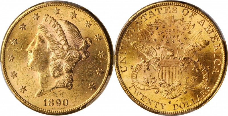 Lot of (3) Liberty Head Double Eagles. MS-61 (PCGS).
Included are: 1887-S; 1888...