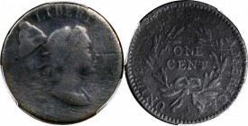 1794 Liberty Cap Cent. S-19a. Head of 1793. VG Details--Tooled (PCGS).
PCGS# 35516. NGC ID: 223N.
Estimate: $780.00