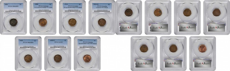 Lot of (7) Indian and Lincoln Cents. (PCGS).
Included are: Indian: 1893 MS-63 B...