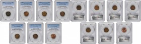 Lot of (7) Indian and Lincoln Cents. (PCGS).
Included are: Indian: 1893 MS-63 BN; 1906 Unc Details--Environmental Damage; Lincoln: 1914 Unc Details--...