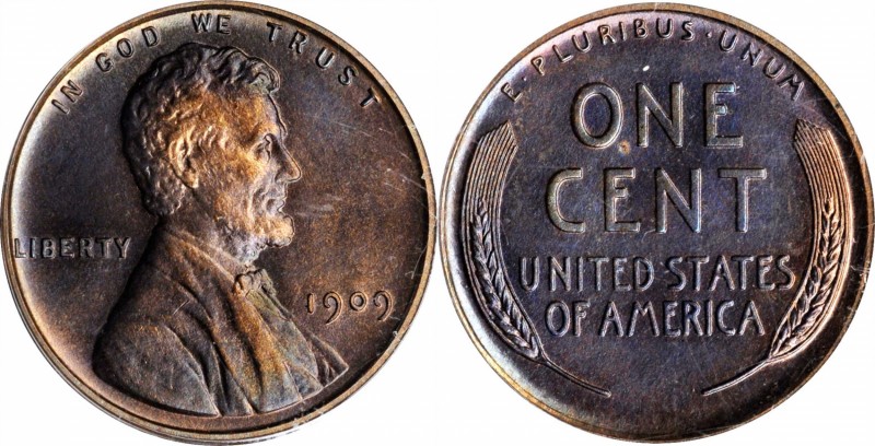 1909 Lincoln Cent. Proof-62 BN (PCGS). OGH.
PCGS# 3303. NGC ID: 22KS.
Estimate...