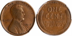 1914-D Lincoln Cent. Fine-12 (PCGS).
PCGS# 2471. NGC ID: 22BH.
Estimate: $120.00