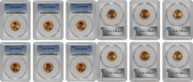 Lot of (6) 1923 Lincoln Cents. MS-64 RB (PCGS).
PCGS# 2544. NGC ID: 22CA.
Estimate: $200.00