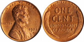 1925-D Lincoln Cent. MS-64 RD (PCGS).
PCGS# 2563.
Estimate: $200.00