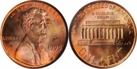 1995 Lincoln Cent. Doubled Die Obverse. MS-66 RD (ANACS). OH.
PCGS# 3127. NGC ID: 22JS.
Estimate: $50.00