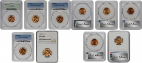 Lot of (5) Certified Mint State 1930s Lincoln Cents.
Included are: 1932-D MS-64 RD (PCGS), OGH; 1934 MS-65+ RD (PCGS); (2) 1938-D MS-65 RB (PCGS); an...
