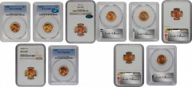 Lot of (5) Certified Mint State 1940s Lincoln Cents.
Included are: 1940 MS-65 RD (PCGS); 1945-D MS-66+ RD (PCGS), CAC; 1945-S MS-67 RD (NGC), CAC; 19...