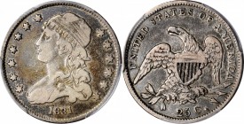 1831 Capped Bust Quarter. Large Letters. VF-20 (PCGS).
PCGS# 5349.
Estimate: $100.00