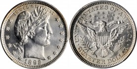 1892 Barber Quarter. Type II Reverse. Unc Details--Cleaned (PCGS).
PCGS# 5601. NGC ID: 23XT.
Estimate: $125.00