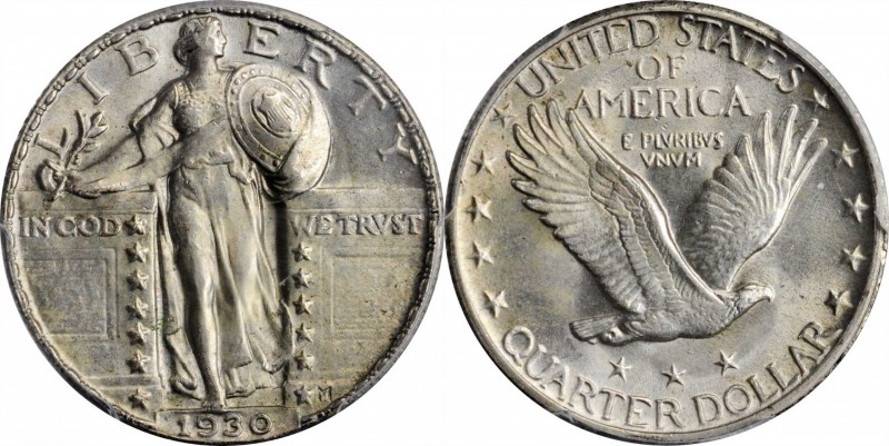 1930 Standing Liberty Quarter. MS-64 FH (PCGS).
PCGS# 5779. NGC ID: 2445.
Esti...