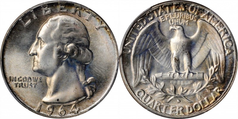 1964-D Washington Quarter. MS-67 (PCGS).
PCGS# 5877. NGC ID: 246V.
Estimate: $...