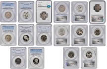 Lot of (8) Certified Washington Quarters.
Included are: 1934 Medium Motto, AU-55 (PCGS); 1954-S MS-65 (PCGS); 1956 MS-65 (NGC), CAC; 1958-D MS-65 (PC...