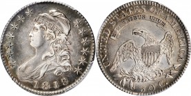 1818/7 Capped Bust Half Dollar. Large 8. EF Details--Cleaned (PCGS).
PCGS# 6115.
Estimate: $215.00