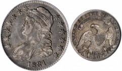 1831 Capped Bust Half Dollar. EF-45 (PCGS).
PCGS# 6159. NGC ID: 24FV.
Estimate: $100.00