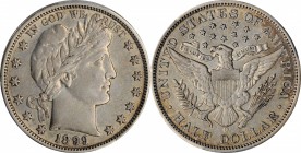 1899-O Barber Half Dollar. EF-40 (PCGS).
PCGS# 6484. NGC ID: 24M7.
Estimate: $250.00
