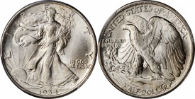 1934 Walking Liberty Half Dollar. MS-66 (PCGS).
PCGS# 6592. NGC ID: 24RF.
Estimate: $275.00