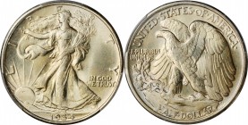 1934 Walking Liberty Half Dollar. MS-65 (PCGS).
PCGS# 6592. NGC ID: 24RF.
Estimate: $140.00