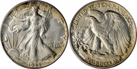 1945 Walking Liberty Half Dollar. MS-65 (PCGS).
PCGS# 6624. NGC ID: 24SF.
Estimate: $80.00