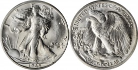 1945-S Walking Liberty Half Dollar. MS-65 (PCGS).
PCGS# 6626. NGC ID: 24SH.
Estimate: $85.00