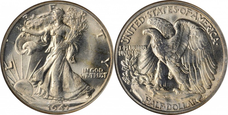 1947 Walking Liberty Half Dollar. PD Set. MS-64.
Included are: 1947 (PCGS); and...