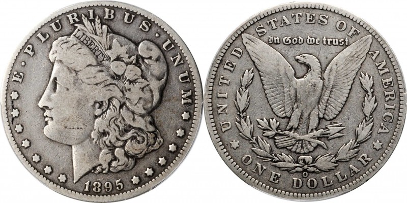 1895-O Morgan Silver Dollar. VG-8 (PCGS).
PCGS# 7236. NGC ID: 255Y.
Estimate: ...