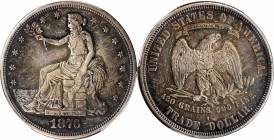 1876-S Trade Dollar. Type I/II. AU-50 (PCGS).
PCGS# 7043. NGC ID: 253B.
Estimate: $210.00