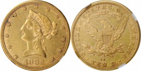 1882-CC Liberty Head Eagle. AU Details--Improperly Cleaned (NGC).
PCGS# 8696. NGC ID: 2663.
Estimate: $3000.00