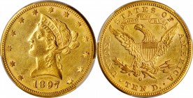 1897-O Liberty Head Eagle. Unc Details--Cleaned (PCGS).
PCGS# 8738. NGC ID: 267E.
Estimate: $900.00