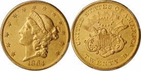 1864 Liberty Head Double Eagle. AU Details--Altered Surfaces (PCGS).
PCGS# 8941. NGC ID: 269S.
Estimate: $3000.00