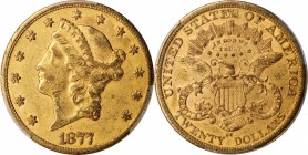 1877-CC Liberty Head Double Eagle. EF Details--Tooled (PCGS).
PCGS# 8983. NGC ID: 26AZ.
Estimate: $2500.00
