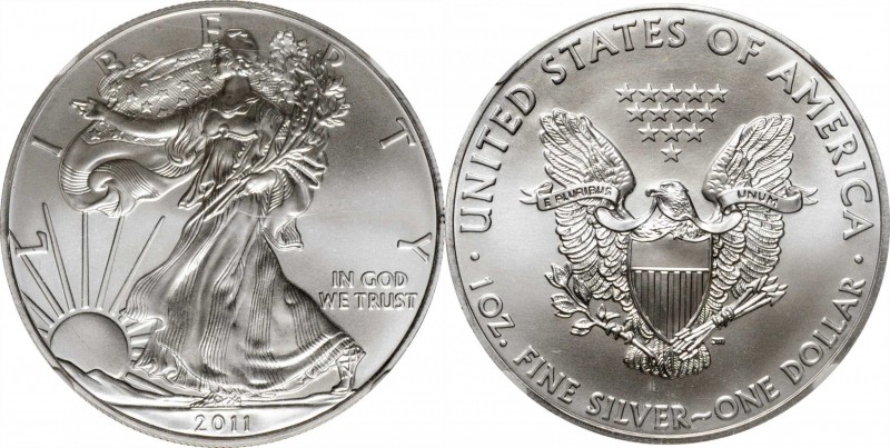 Lot of (4) 2011-(S) Silver Eagles. Early Releases. MS-69 (NGC).
PCGS# 508070. N...