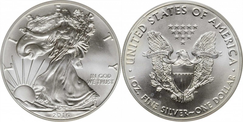 Lot of (4) 2016 Silver Eagles. First Strike. MS-69 (PCGS).
PCGS# 593193.
Estim...