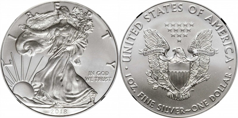 Lot of (4) Silver Eagles. Early Releases. MS-70 (NGC).
Included are: (2) 2017 A...