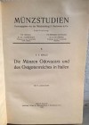 KRAUS Franz Ferdinand. Die Munzen Odovacars und des Ostgotenreiches in Italien. Halle, 1928. Hardcover pp. 227, pl. 16 RARE wanted ex libris Simon Ben...