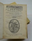 CICERO M.T. Le Orationi… tradotte da M. Lodovico Dolce… In Vinegia, Appresso Gabriel Giolito de' Ferrari, 1562 Tre volumi di cm. 22,5, pp. (20) 386 (2...