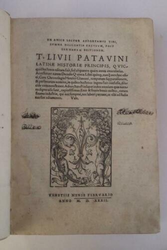 TITO LIVIO. Latinae Historiae Principis, quicquid hactenus editum fuit... Access...