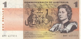 Australia, 1 Dollar, 1972, XF (-),p37d
Commonwealth of Australia
Serial Number: BHY 437516
Estimate: 25 - 50 USD