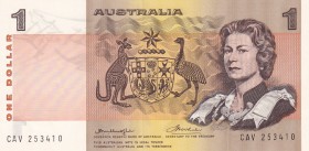Australia, 1 Dollar, 1976, UNC,p42b

Serial Number: CAV 253410
Estimate: 15 - 30 USD