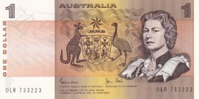 Australia, 1 Dollar, 1982, UNC,p42d

Serial Number: DLR 733223
Estimate: 15 - 30 USD