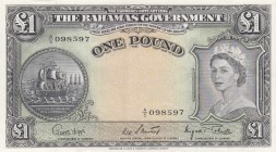 Bahamas, 1 Pound, 1963, AUNC,p15d

Serial Number: A/5 098597
Estimate: 300 - 600 USD