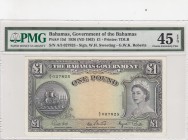 Bahamas, 1 Pound, 1963, XF,p15d
PMG 45 EPQ
Serial Number: A/5 027825
Estimate: 200 - 400 USD