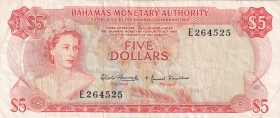 Bahamas, 5 Dollars, 1968, XF,p29a

Serial Number: E 264525
Estimate: 50 - 100 USD