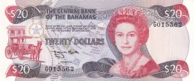 Bahamas, 20 Dollars, 1984, UNC,p47b

Serial Number: G 015562
Estimate: 250 - 50 USD