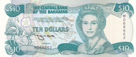 Bahamas, 10 Dollars, 1992, UNC,p53

Serial Number: M 068662
Estimate: 225 - 450 USD